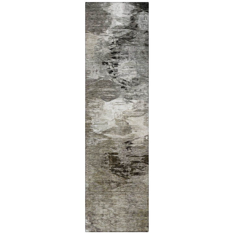 Ayachi Washable Abstract Indoor / Outdoor Rug