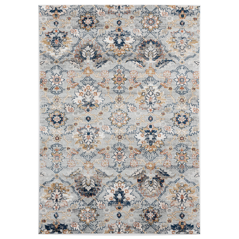 Tapis gris Bethsabee Century, Rectangle 1 pi 11 po x 3 pi