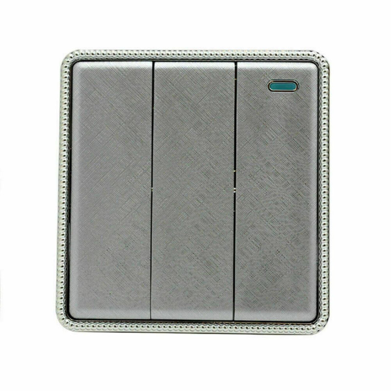 Effiom Wall Mounted Light Switch, Chrome