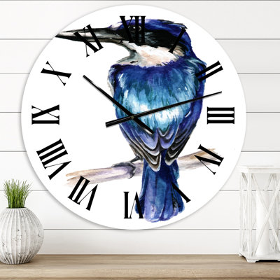Style Martin-pêcheur - horloge murale traditionnelle