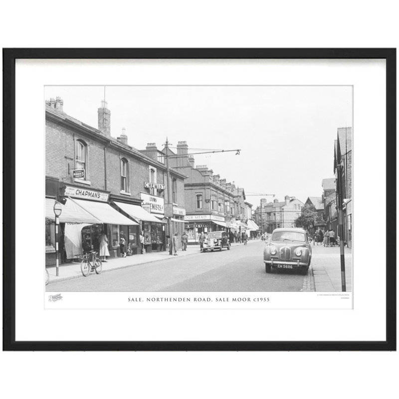 Sale, Northenden Road, Sale Moor C1955 by Francis Frith - Single Picture Frame Print, 60cm H x 80cm W x 2.3cm D