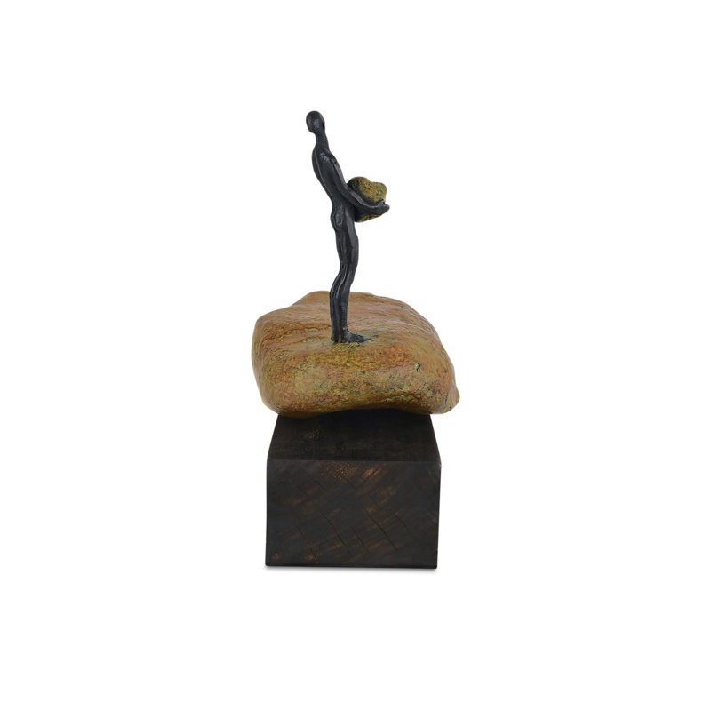 Man on Rock Decorative Object