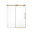 Cabine de douche et de baignoire sans cadre Modern, l 60 po x H 72 po, finition or brossé