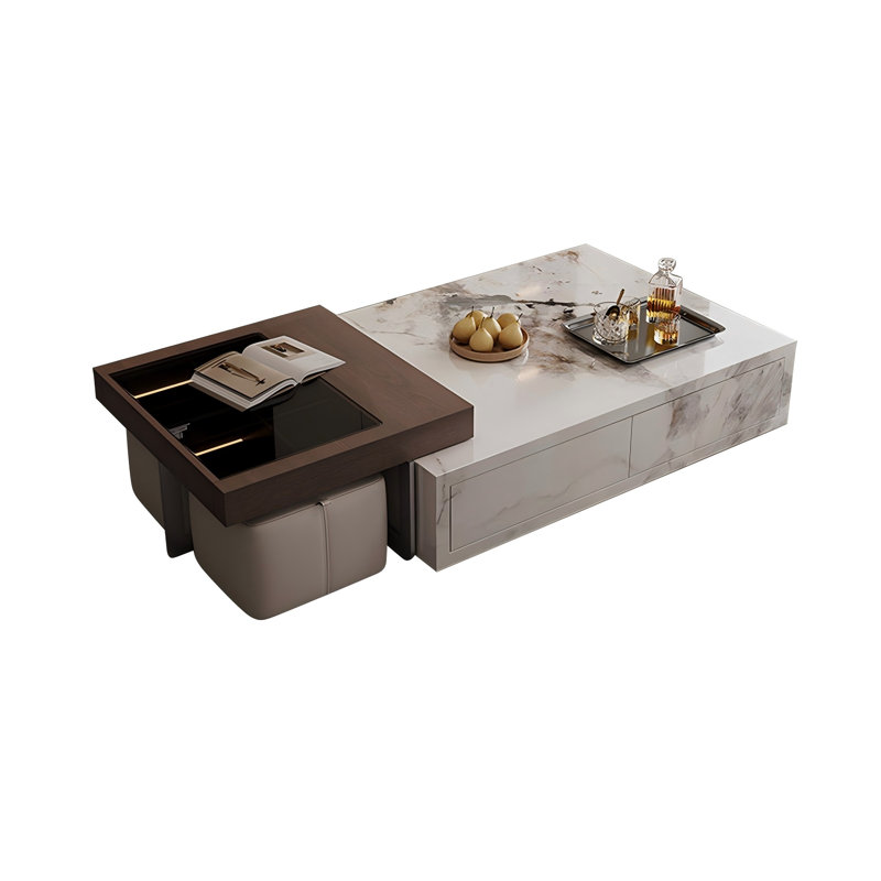 Table basse 39,37 "Modern Minimalist, H 11,42 po x L 39,37 po x l 30,71 po