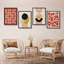 Affiche encadrée rustique de style Mid-Century moderne jaune Yelow-109747474-109747473