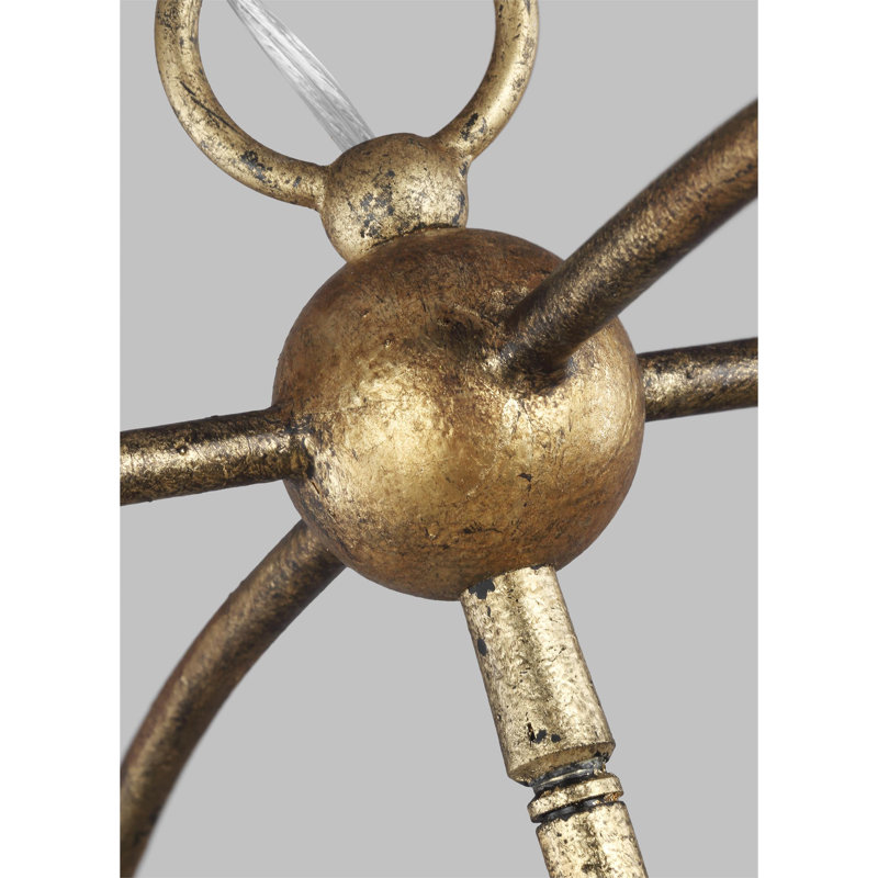 Stonington 4 - Light Chandelier, Antique Gild, 21" H x 13.375" W x 13.375" D