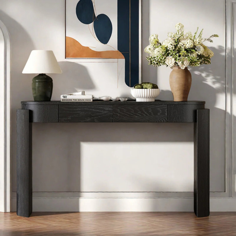 Console American Country, Black, H 32,7 po x l 47,2 po x P 13,8 po
