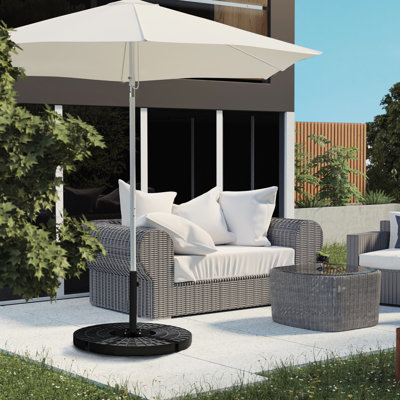 Base de parasol noire, entretoise universelle pour petit porte-à-faux et grand parasol de marché, extérieur stable