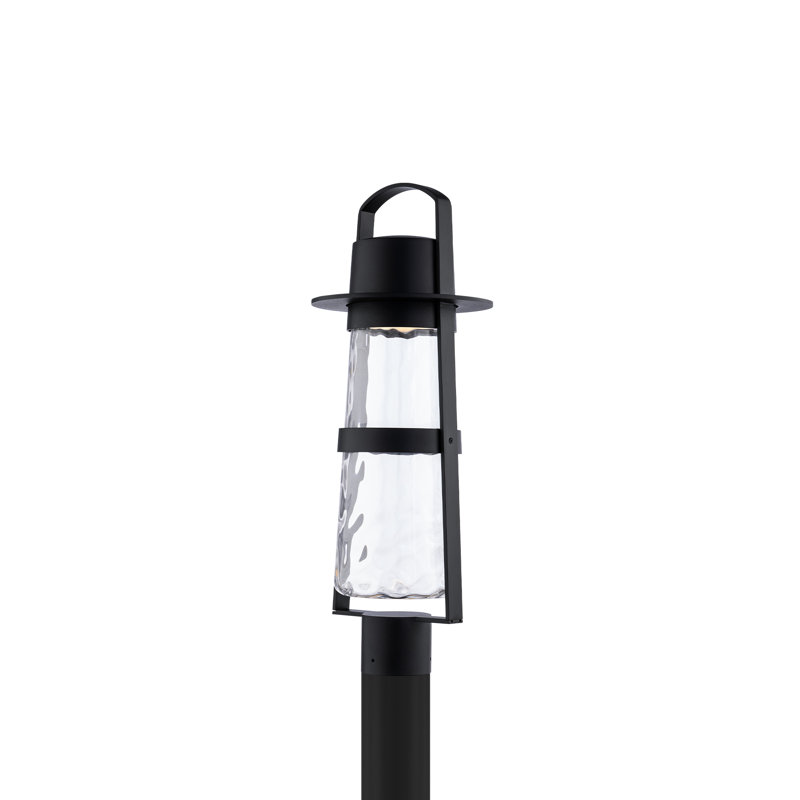Balthus Dimmable LED Outdoor Post Light, 3000K Color Temperature, Black