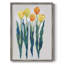 Tulipes dans une rangée II, reproduction encadrée - bois massif-1140432646