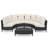 5 Pieces Outdoor Sectional Sofa Set-1605414539