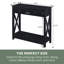 Console 1 tiroir 31,5 po avec tablette Lecenta-1720478280