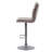 Palmer Swivel Upholstered Adjustable Height Counter Stool with Metal Frame-467704722