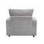 Ensemble de fauteuil et de repose-pieds rembourrés de 39 po avec repose-pieds et canapé en velours côtelé-324137402