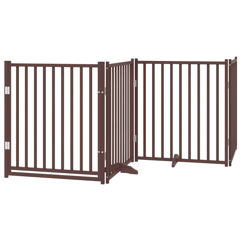 Talala Solid Wood Dog House Door, Brown, 90cm H x 320cm W x 2cm D