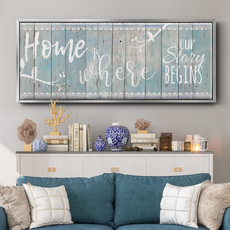 Home Story- Framed Canvas