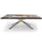 Walnut Metal Base Dining Table-2094511123