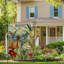 Drapeau de jardin à motif floral libellule double face 12 po x 18 po