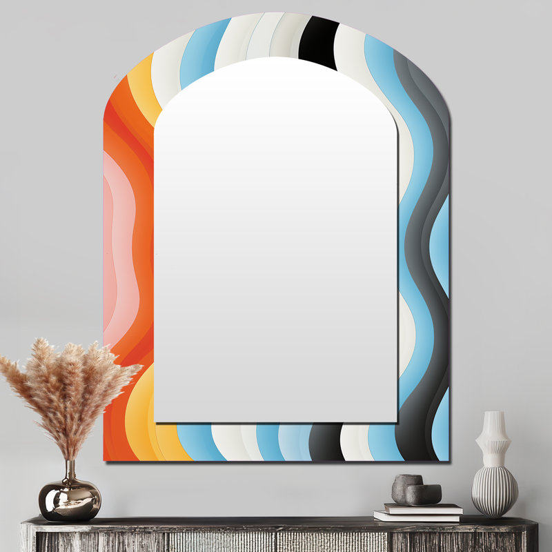 Miroir mural Opt Ar Delirum I, 43 po x 33 po