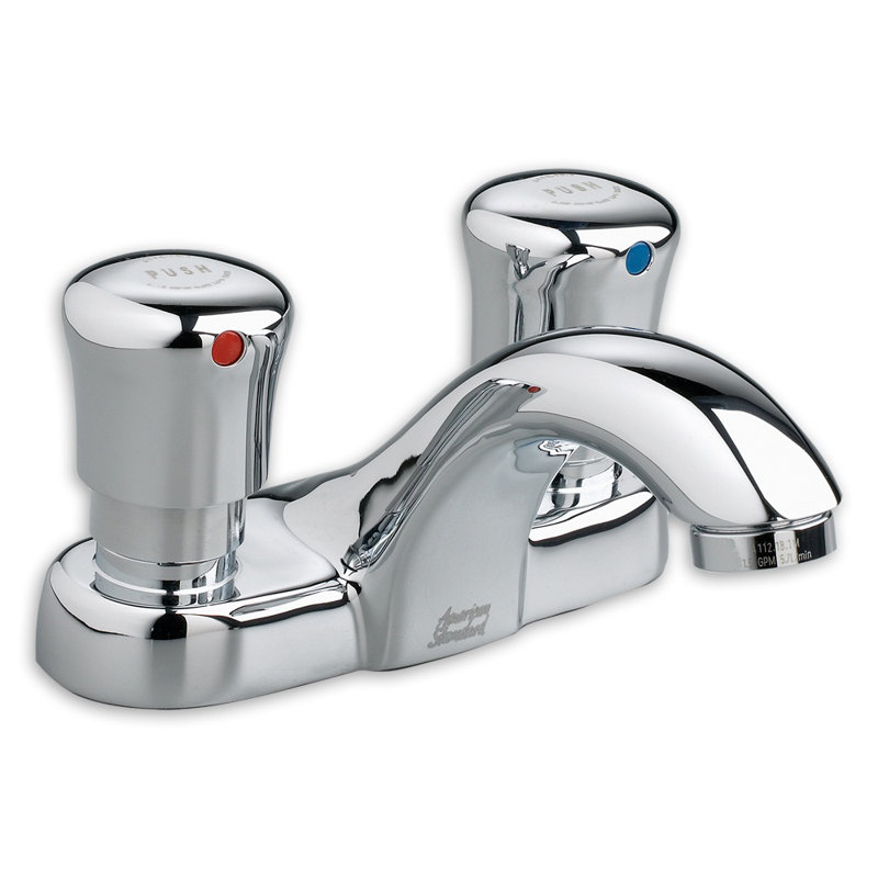 Chrome Double Handle Centerset Bathroom Faucet