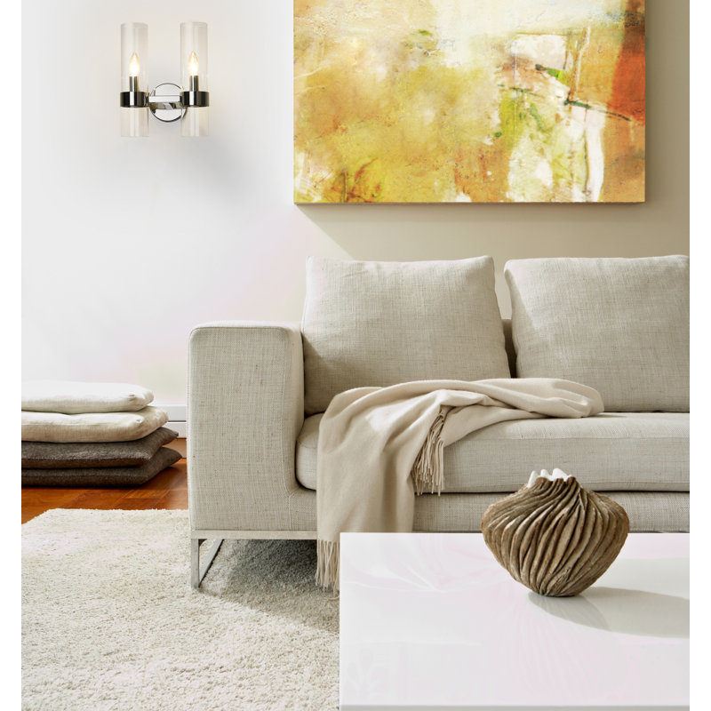 Jaimi-Lee Iron Candle Wall Light, Polished Nickel