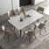Expandable Sintered Stone Dining Table and Chair Set