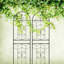 Ensemble de 4 treillis de jardin en métal 71 po x 19,7 po antirouille pour plantes grimpantes