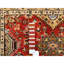 Tapis rouge en laine noué à la main 4 pi 1 po x 6 pi D90A49814F8C41D69C761C96D8F1DC51