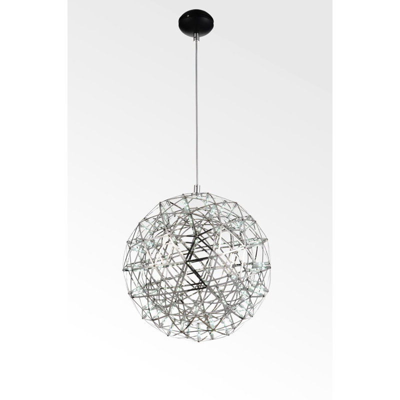 Luminaire suspendu sphérique unique à 1 lumière Aidelyn
