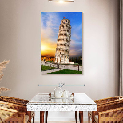 Lilie Tower Of Pisa At Sunset