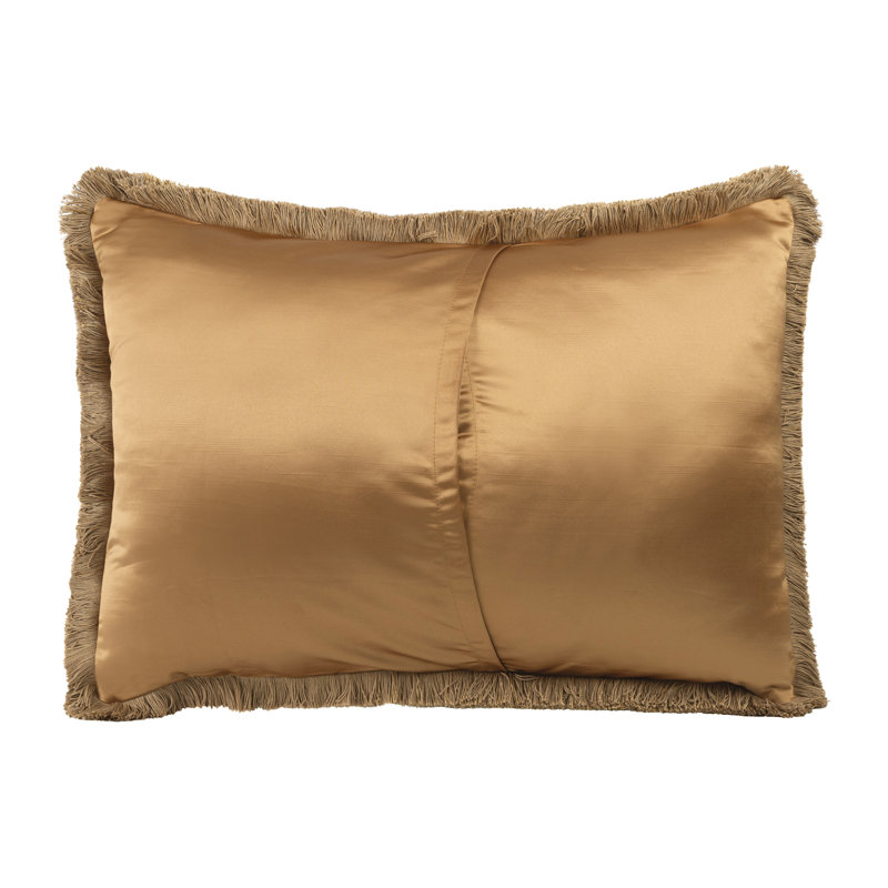 Elegant Red and Gold Damask Square Decorative Throw Pillows Set