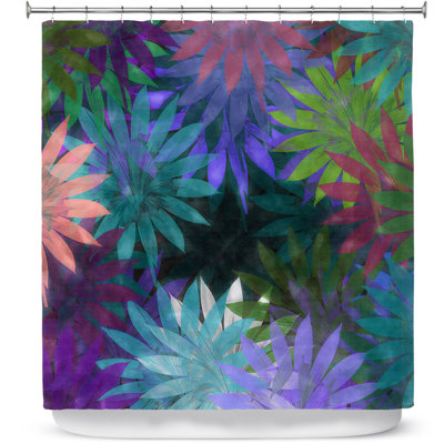 Rideau de douche simple Floral
