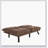 Microfiber Brown Convertible Folding Modern sofa Bed