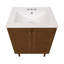 Meuble-lavabo autoportant 24 po en chêne brun avec comptoir central à 3 trous Bron-1297304511-1297304507-1297304480