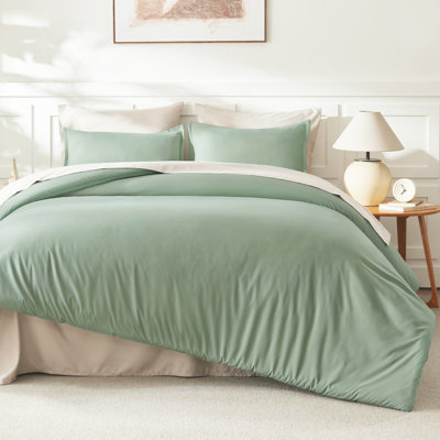 Andency Queen Comforter Set Sage Green, 3 Pieces Lightweight Comforters Queen Size Solid Bedding Comforters Sets, Down Alternative Comforter Bed Set Quilt Blanket