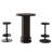 Round Bar Table Set, Farmhouse  Home Bar with 2 barstools-588373493