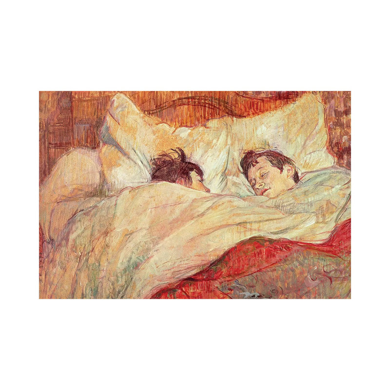 The Bed, C.1892-95 by Henri De Toulouse-Lautrec - Wrapped Canvas Gallery-Wrapped Canvas Giclée