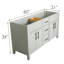 Meuble-lavabo de salle de bain entièrement assemblé Sherwin-Williams® On the Rocks avec quincaillerie noir mat Design House Dawson l 60 po x P 21 po x H 34 po Design House (228453-OTR-FA)-126080760-126283084