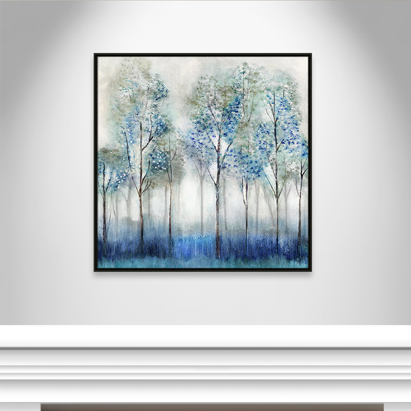 Dream Forrest Dream Forest by Tava Studios, 37.5" H x 37.5" W x 2" D, Espresso