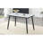 Modern Minimalist Glass Dining Table with Marble Texture-188619251
