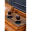 Canapé modulaire en similicuir 2 pièces élégant et confortable, en forme de L, faisant face à la gauche, 3 sièges, accoudoirs ronds, garniture cloutée, coussins amovibles, idéal pour les fêtes, deux coussins décoratifs en forme