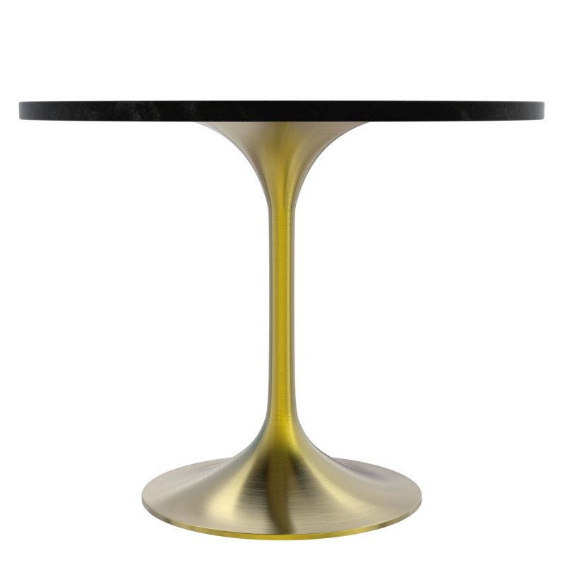 Table de salle à manger Heatherton, Noir, noir, noir, noir