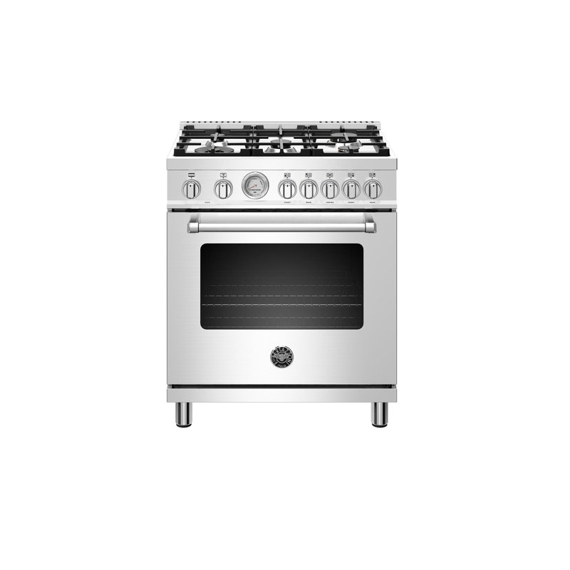 Bertazzoni 30'' W Free Standing Range, Stainless Steel