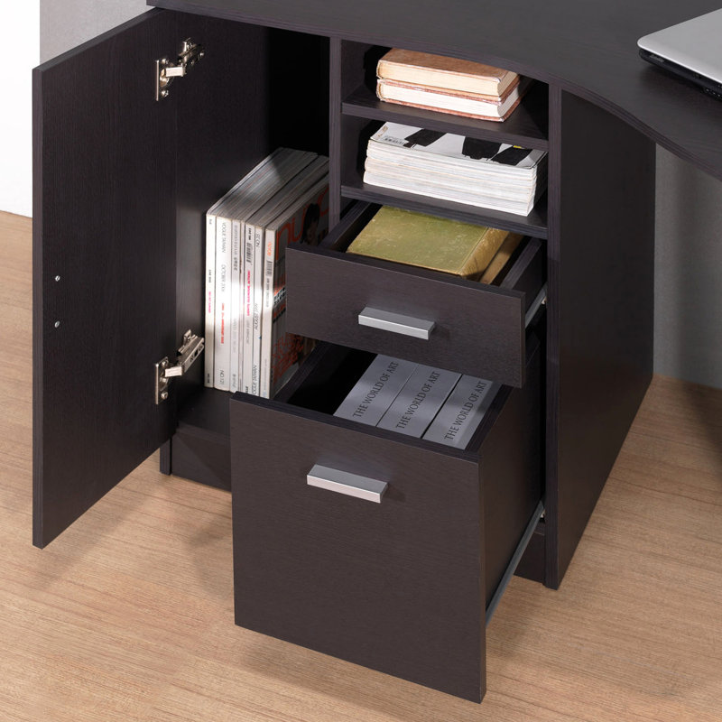 Bureau avec rangement classique Techni Mobile