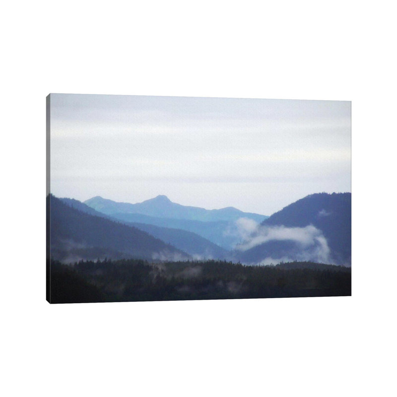 Blue Hills & Fog by Kari Brooks - Wrapped Canvas Gallery-Wrapped Canvas Giclée, 30.48cm H x 45.72cm W