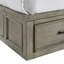 Grand lit de rangement Gracie Oaks Aalya en gris Drift