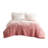 Shaggy Long Fur Ombre Comforter Mini Set - Ultra Plush Faux Mink Bedding Set with Dustproof Hypoallergenic Polyester Filling for Bedding Ensemble-112517372