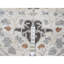 Tapis unique gris 10 pi x 10 pi Vittoria