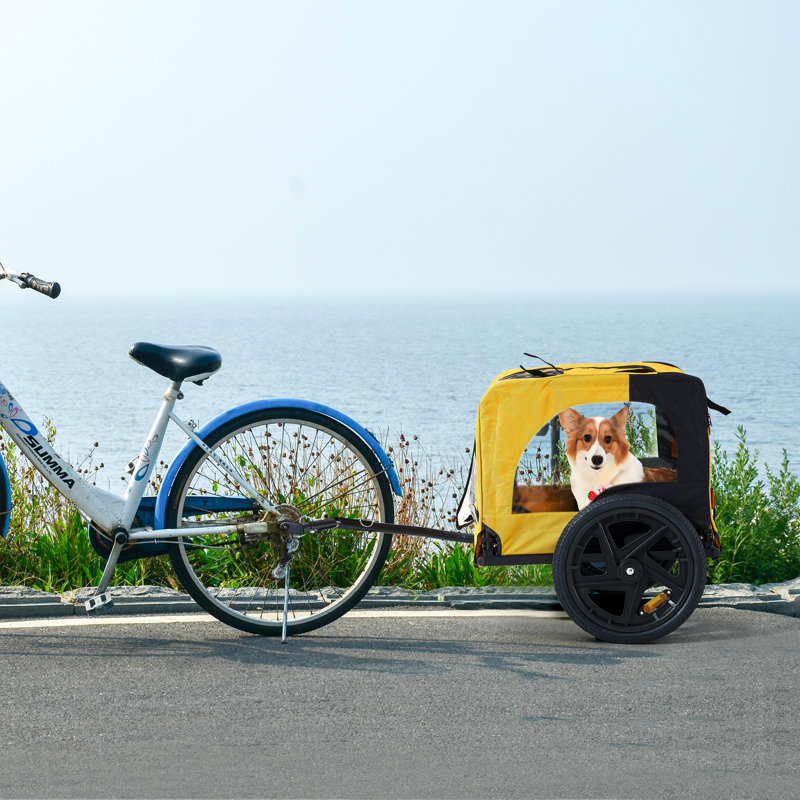 Chariot pour chien, Jaune