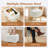 Modern Velvet Storage Vanity Stool Cozy Faux Fur Cushioned Accent Chair White-1066943476